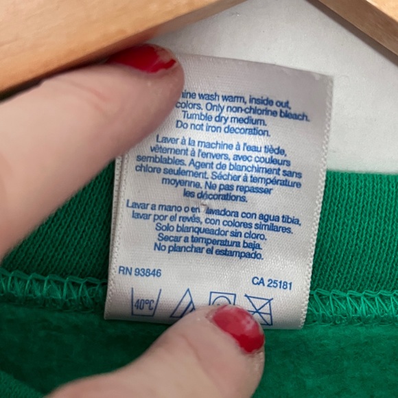 Gildan Green & Yellow Tractor Sweatshirt - Picture 5 of 6